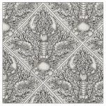 Crustacean in black and natural white fabric