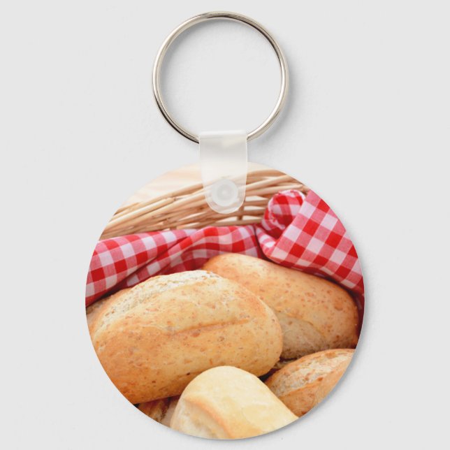 Crusty bread rolls keychain (Front)