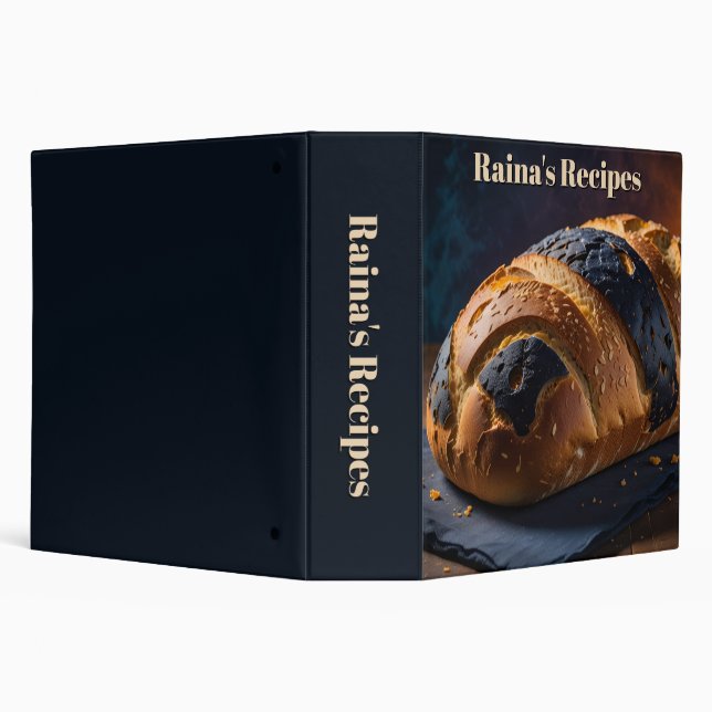 Crusty Brown Bread Recipe 3 Ring Binder (Background)