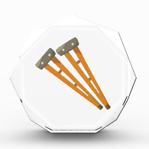 Crutches Acrylic Award