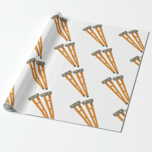 Crutches Wrapping Paper
