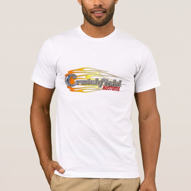 Crutchfield white racing T T-Shirt (Front)