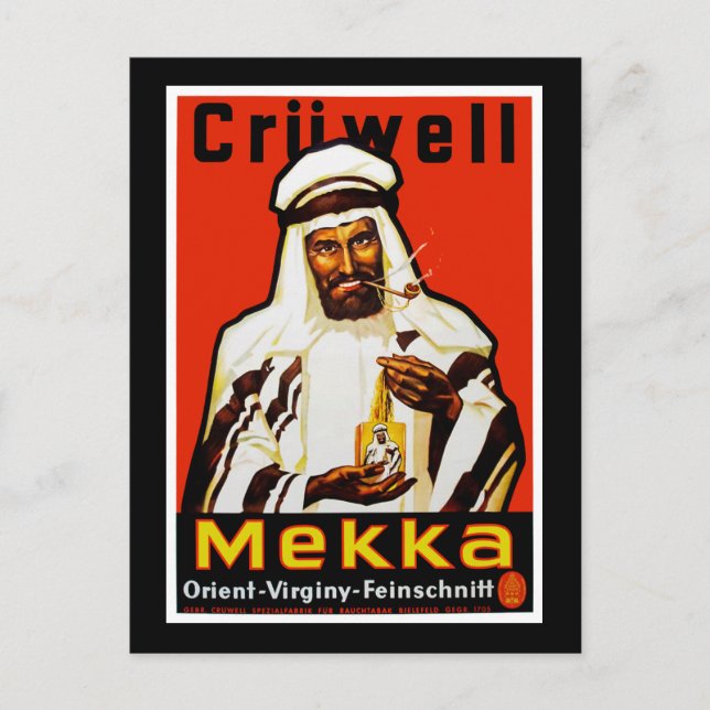 Cruwell Mekka Tobacco Postcard (Front)