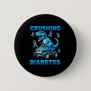 Cruype 1 Diabetes Awareness T1d Dinosaur Monster T Button