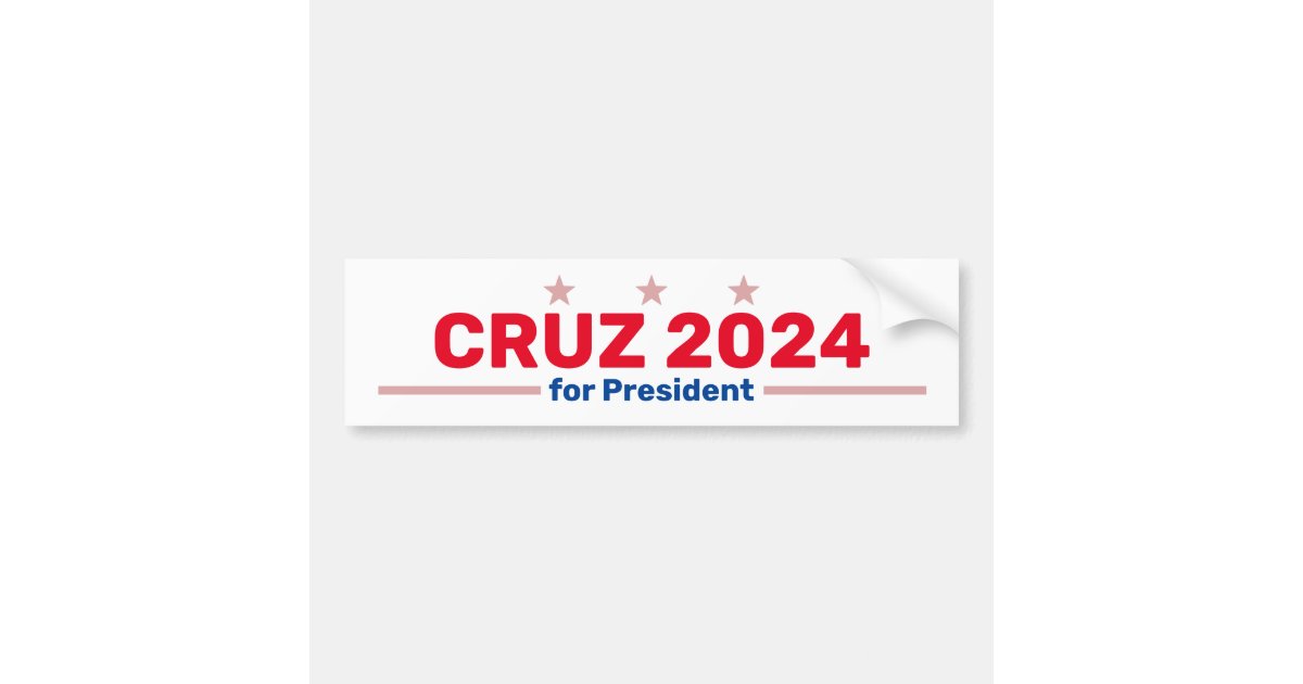 Cruz 2024 bumper sticker Zazzle