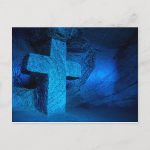 Cruz azul grande postcard