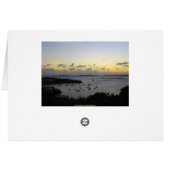 Cruz Bay Sunset, St. John, U.S.V.I. Cards (Back Horizontal)