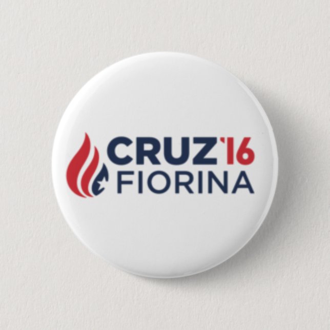 Cruz Fiorina '16 Logo Pinback Button (Front)