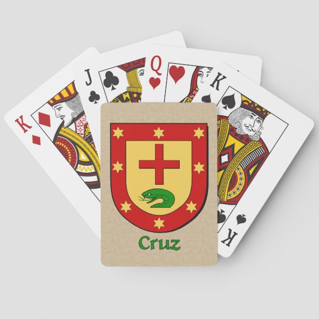 Cruz Heraldic Shield Poker Cards (Back)