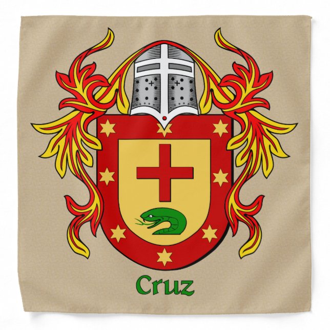 Cruz Historical Coat of Arms Bandana (Front)