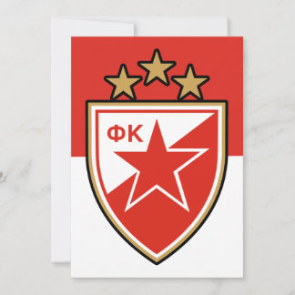 Crveno Beli Crvena Zvezda Holiday Card