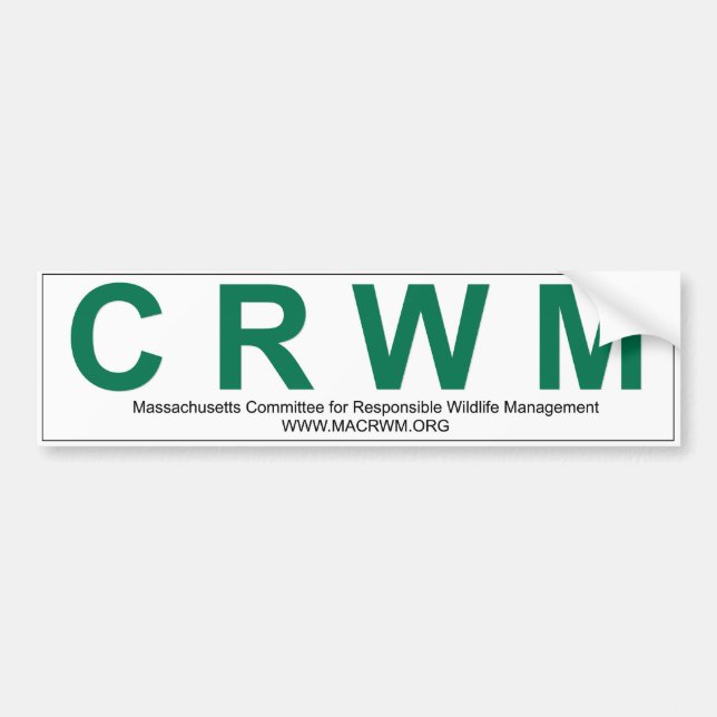 CRWM Bumper Sticker (Front)