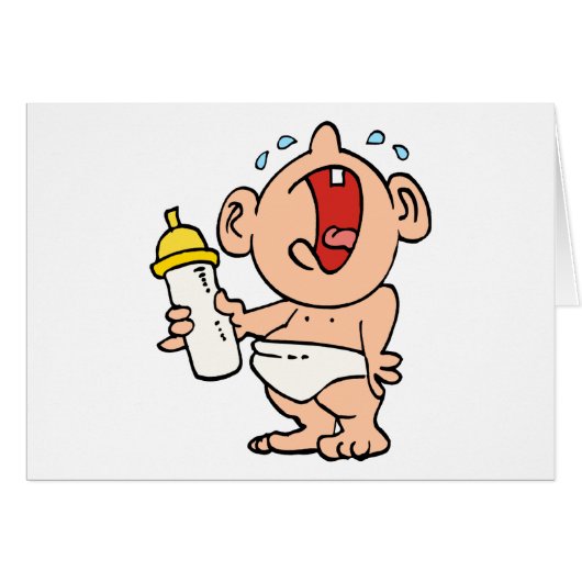 cry baby bottle cards (Front Horizontal)