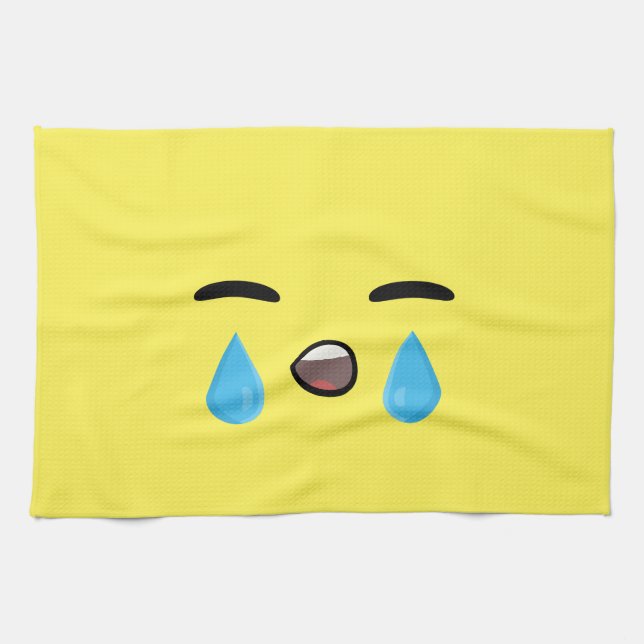 Cry Emoji Kitchen Towel (Horizontal)
