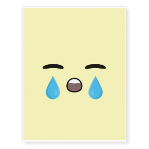 Cry Emoji Temporary Tattoos