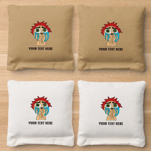 cry for love  cornhole bags