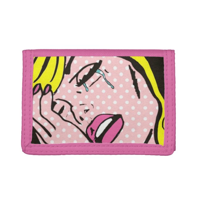 Cry Me a River Pop Art Wallet (Front)