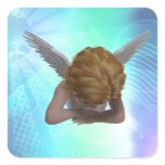 Crying Angel Square Sticker