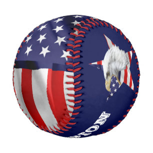 Crying Bald Eagle, The American Flag, Star Baseball