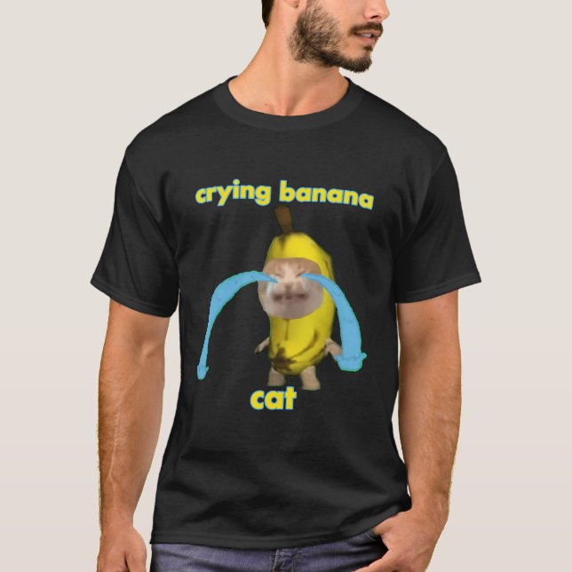 Crying Banana Cat T-Shirt (Front)