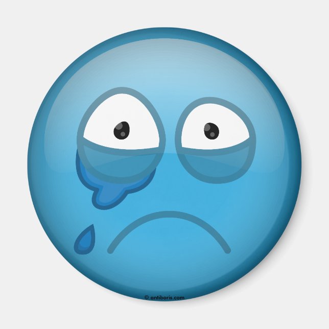 Crying Blue Magnet (Front)