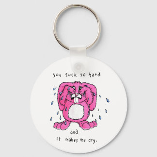 Crying Bunny Keychain