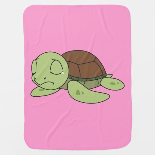 Crying Cute Baby Turtle Tortoise Boy Girl Shirts Stroller Blanket