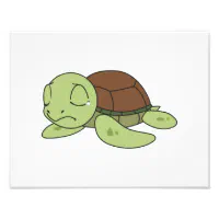 Baby Turtle Neutral Water Bottle Label