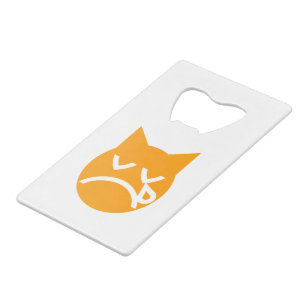 Crying Emoji Cat Credit Card Bottle Opener
