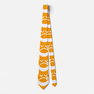 Crying Emoji Cat Neck Tie