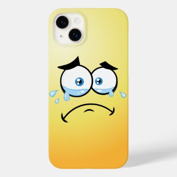Crying Emoji Smartphone  Case-mate Iphone 14 Plus Case by disgruntled_genius at Zazzle