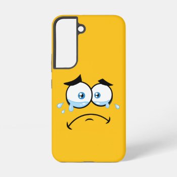 Crying Emoji Smartphone Samsung Galaxy S22 Case by disgruntled_genius at Zazzle