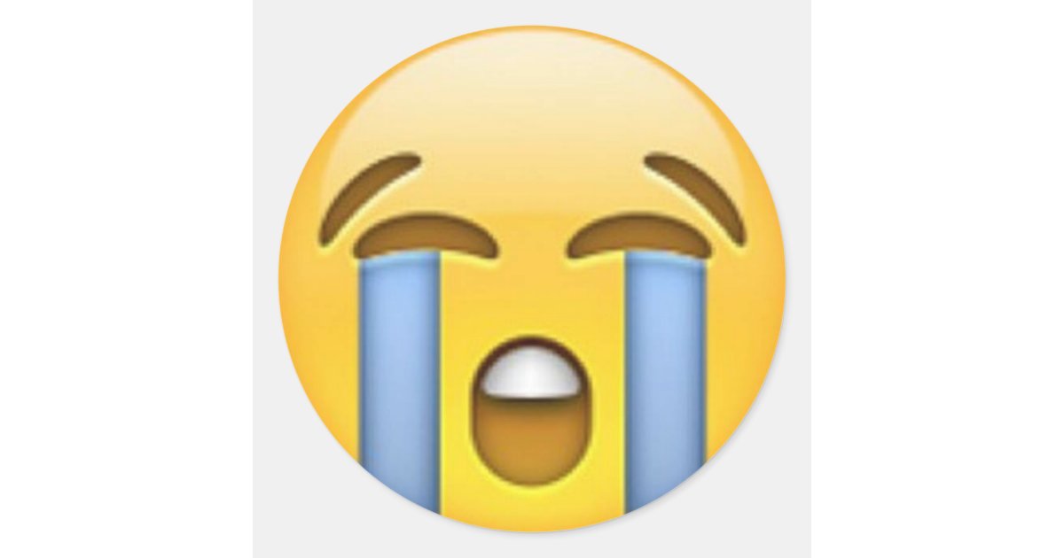 crying emoji sticker zazzle com electronics gifts for christmas