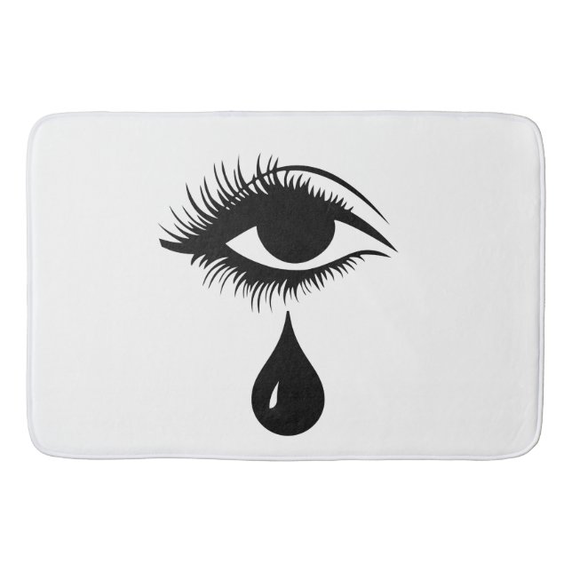 Crying Graffiti Bath Mat (Front)