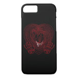 Crying Heart In Red  - Skeleton Hands Hearts iPhone 8/7 Case