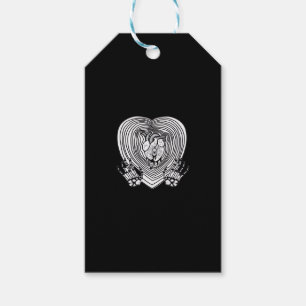 Crying Heart Skeleton Hands Classic Style Gift Tags