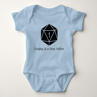 Crying is a Free Action Baby Bodysuit