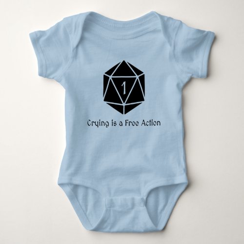 Crying is a Free Action Baby Bodysuit