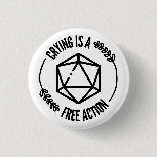Crying is a Free Action Pin