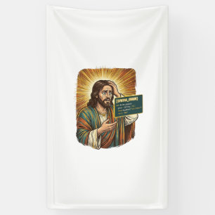 Crying Jesus Syntax Error Coding Programmer Softwa Banner