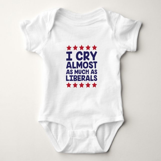 Crying Liberals Baby Bodysuit (Front)