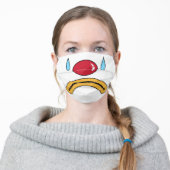 Crying Sad Clown Nose Face Mask (Worn)