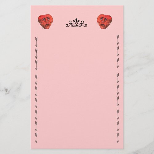 Crying Sad Heart Faces Stationery