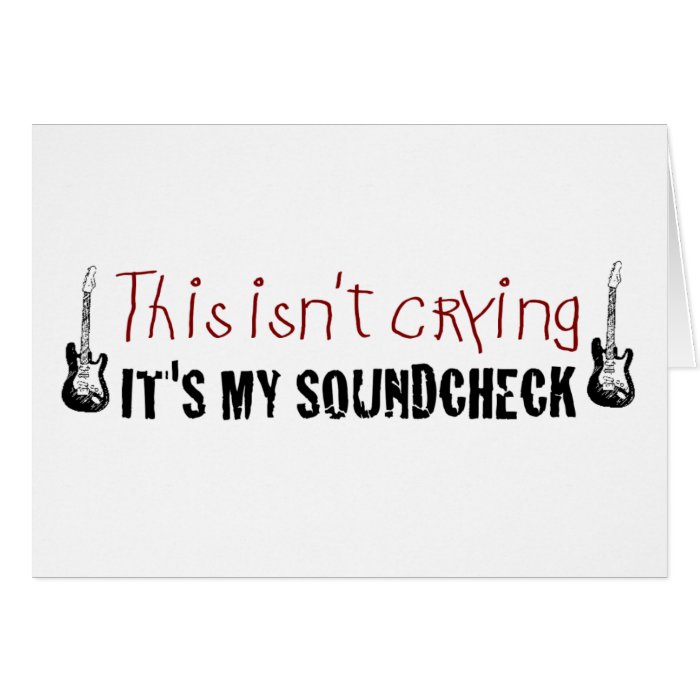 Crying sound check cards