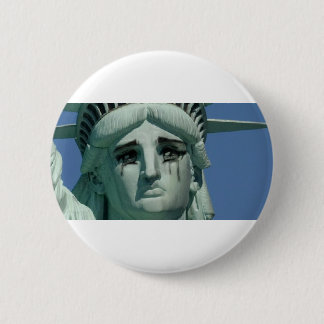 Crying Statue of Liberty Button