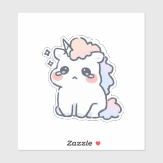 crying unicorn stickers