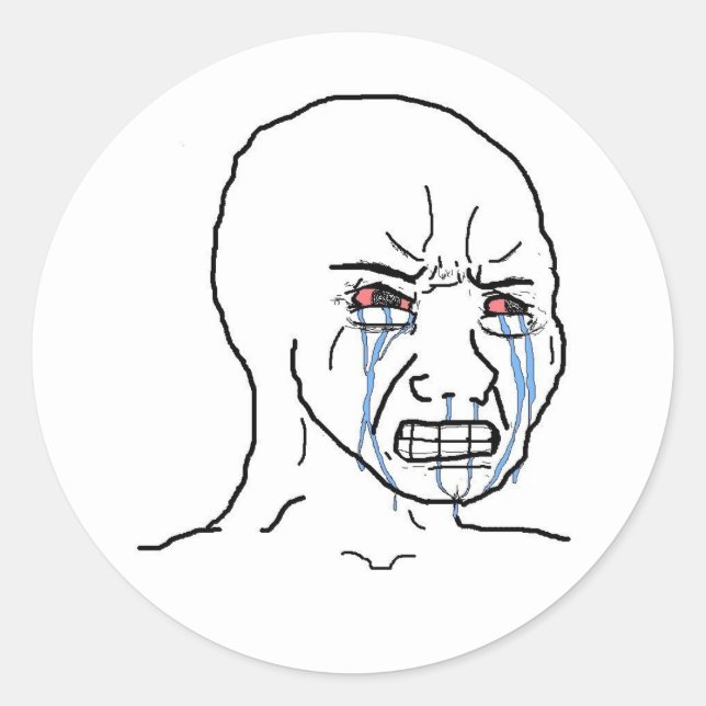 Crying wojak stickers (Front)