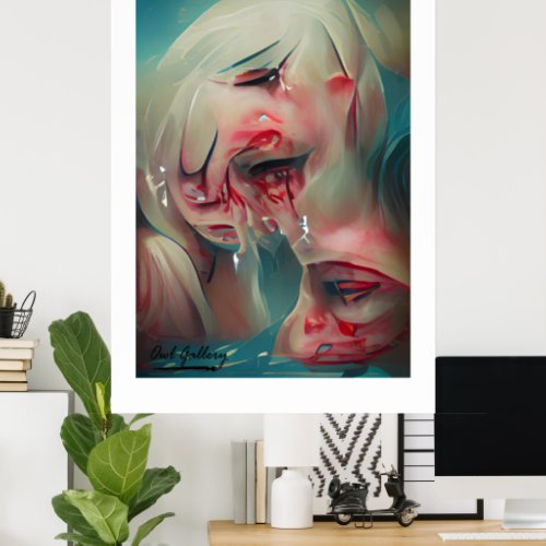 crying women poster