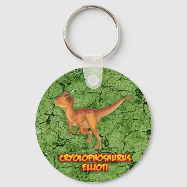 Cryolophosaurus Keychain (Front)