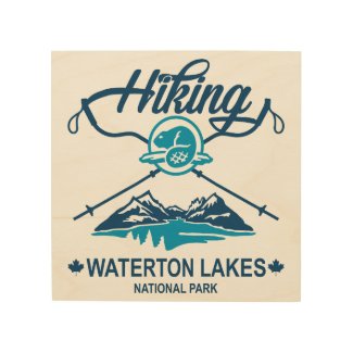 Crypt lake. Waterton National Park. Wood Print